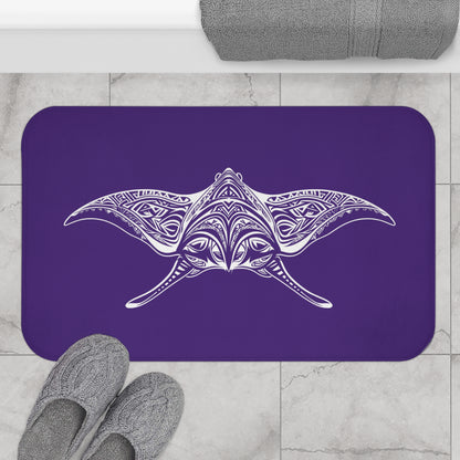 Tribal Bath Mat. Ocean Energy, Tribal Style