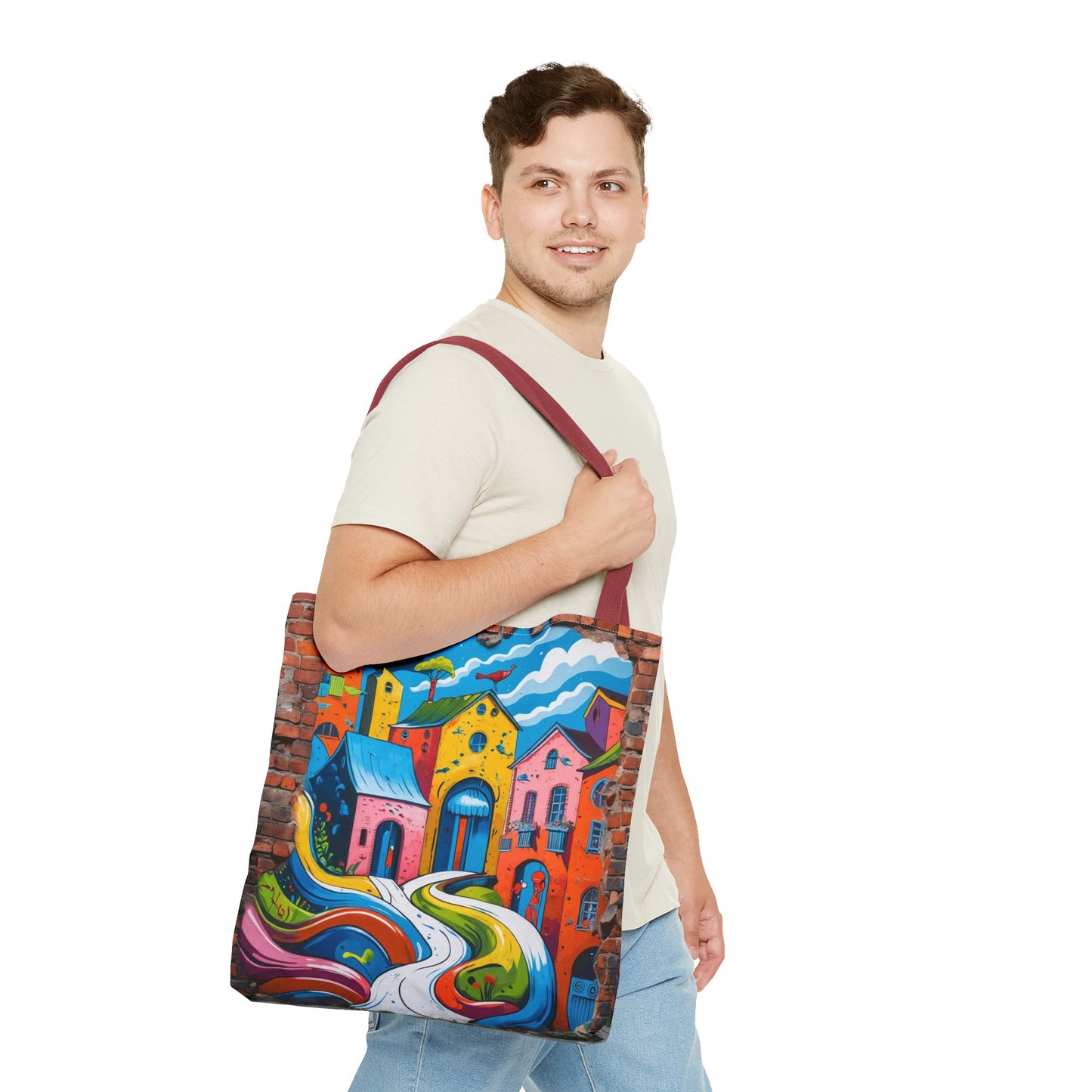 Artistic Surge - Eco-Friendly Canvas Tote Bag - HOUSES