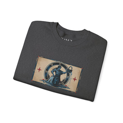 Aquarius - Gothic Zodiac Blue Sweatshirt