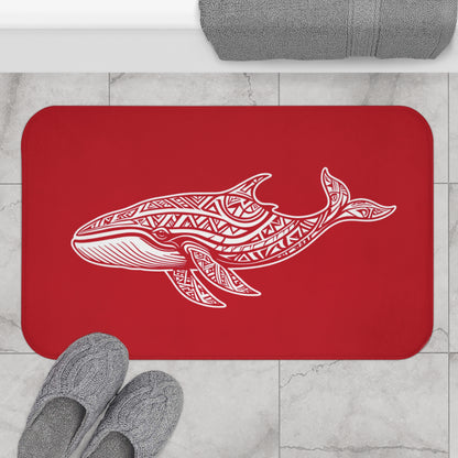 Tribal Bath Mat. Ocean Energy, Tribal Style