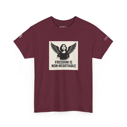 Rebel Graphic Tee - Unisex Heavy Cotton T-Shirt for the Wild at Heart. Rebel Tees, Born to Be Worn - FREEDOM IS NON-NEGOTIABLE