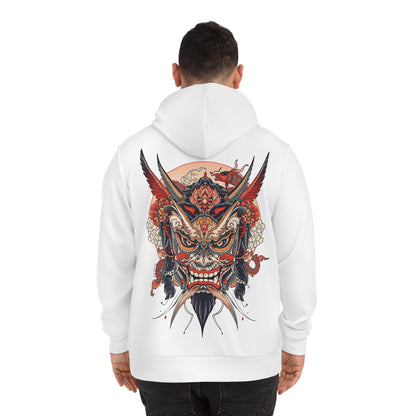 Bold Oni Mask Hoodie - Japanese Irezumi Tattoo Art Streetwear