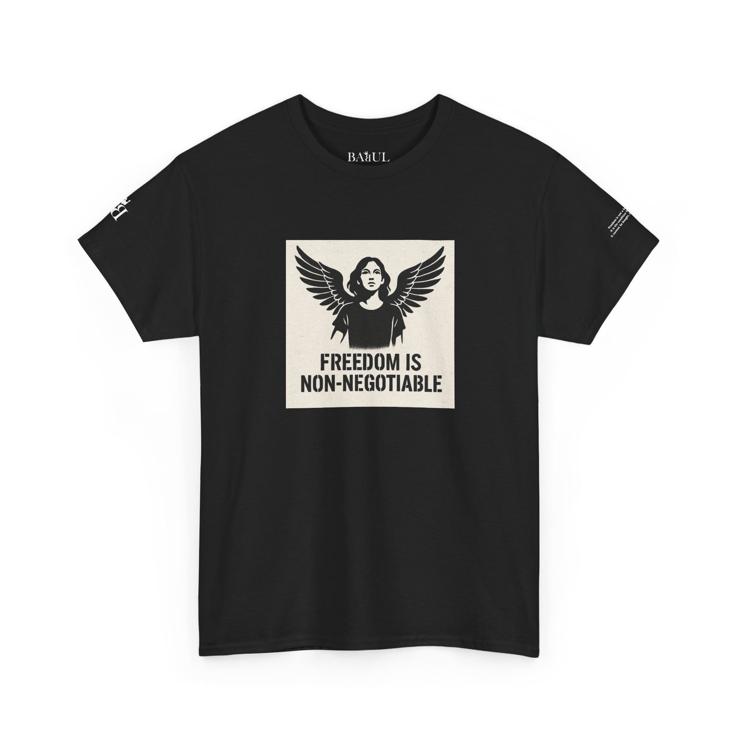 Rebel Graphic Tee - Unisex Heavy Cotton T-Shirt for the Wild at Heart. Rebel Tees, Born to Be Worn - FREEDOM IS NON-NEGOTIABLE