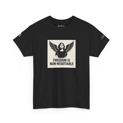 Rebel Graphic Tee - Unisex Heavy Cotton T-Shirt for the Wild at Heart. Rebel Tees, Born to Be Worn - FREEDOM IS NON-NEGOTIABLE