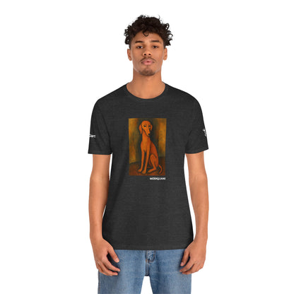DOGART Unisex Jersey DOG T-Shirt - MODIGLIANI - Iconic Painting Reimagined with Dogs