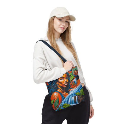 Artistic Surge - Eco-Friendly Canvas Tote Bag - WOMAN WITH WATER