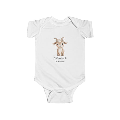 Adorable Baby Bodysuit with Goat Design