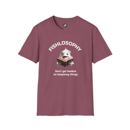 Fishlosophy Unisex T-Shirt - Ocean Vibes and Life's Questions Design - PEARLS OF WISDOM FROM THE FISH WORLD
