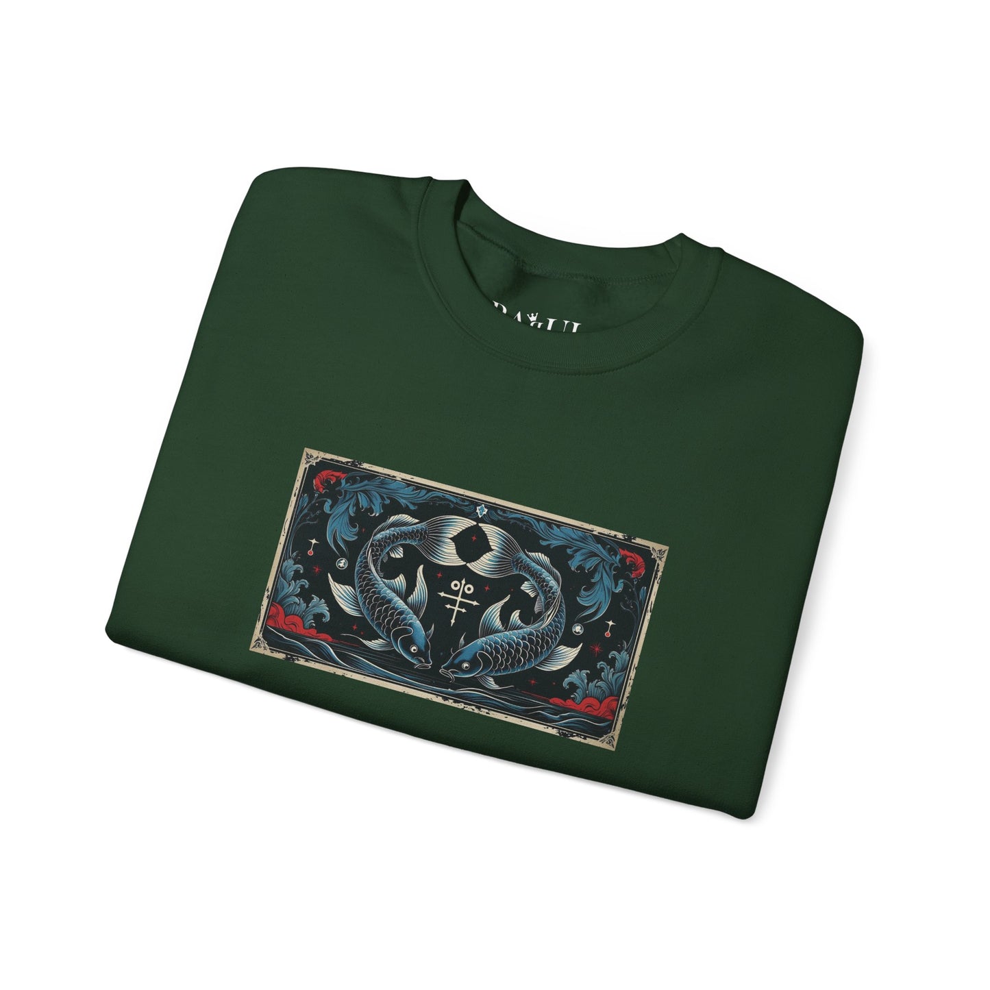 Pisces - Gothic Zodiac Blue Sweatshirt
