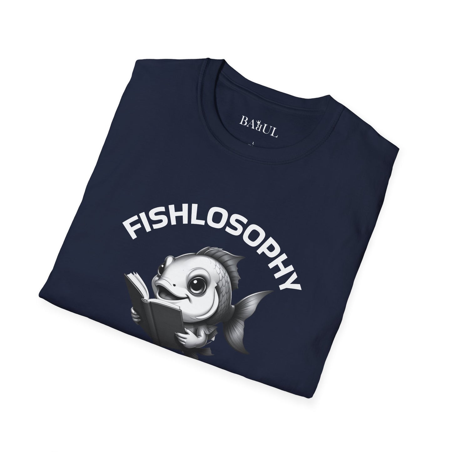 Fishlosophy Unisex T-Shirt - Ocean Vibes and Life's Questions Design - A Smart Fish Knows That Not Everything Is As It Seems