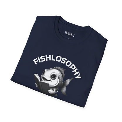 Fishlosophy Unisex T-Shirt - Ocean Vibes and Life's Questions Design - A Smart Fish Knows That Not Everything Is As It Seems