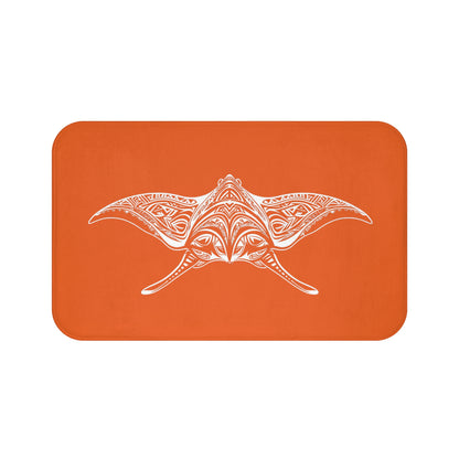 Tribal Bath Mat. Ocean Energy, Tribal Style