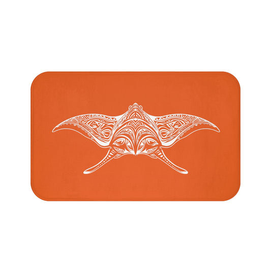 Tribal Bath Mat. Ocean Energy, Tribal Style