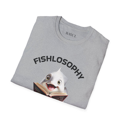 Fishlosophy Unisex T-Shirt - Ocean Vibes and Life's Questions Design - PEARLS OF WISDOM FROM THE FISH WORLD