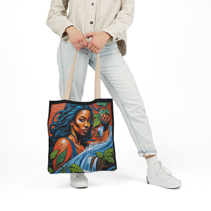 Artistic Surge - Eco-Friendly Canvas Tote Bag - WOMAN WITH WATER