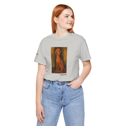 DOGART Unisex Jersey DOG T-Shirt - MODIGLIANI - Iconic Painting Reimagined with Dogs