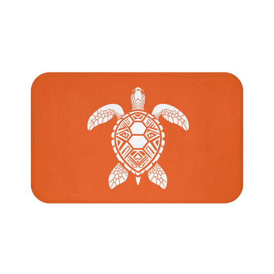 Tribal Bath Mat. Ocean Energy, Tribal Style