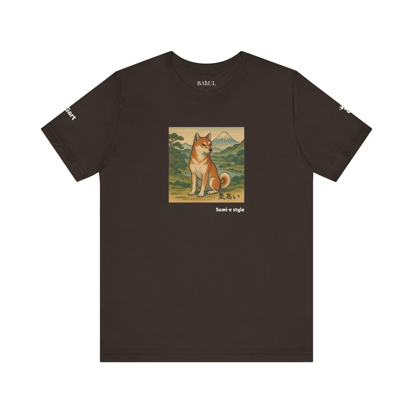DOGART Unisex Jersey DOG T-Shirt - SUMI-E STYLE - Iconic Painting Reimagined with Dogs