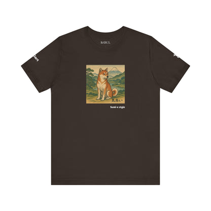 DOGART Unisex Jersey DOG T-Shirt - SUMI-E STYLE - Iconic Painting Reimagined with Dogs