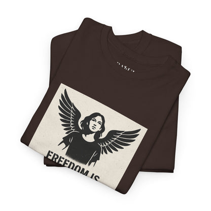 Rebel Graphic Tee - Unisex Heavy Cotton T-Shirt for the Wild at Heart. Rebel Tees, Born to Be Worn - FREEDOM IS NON-NEGOTIABLE