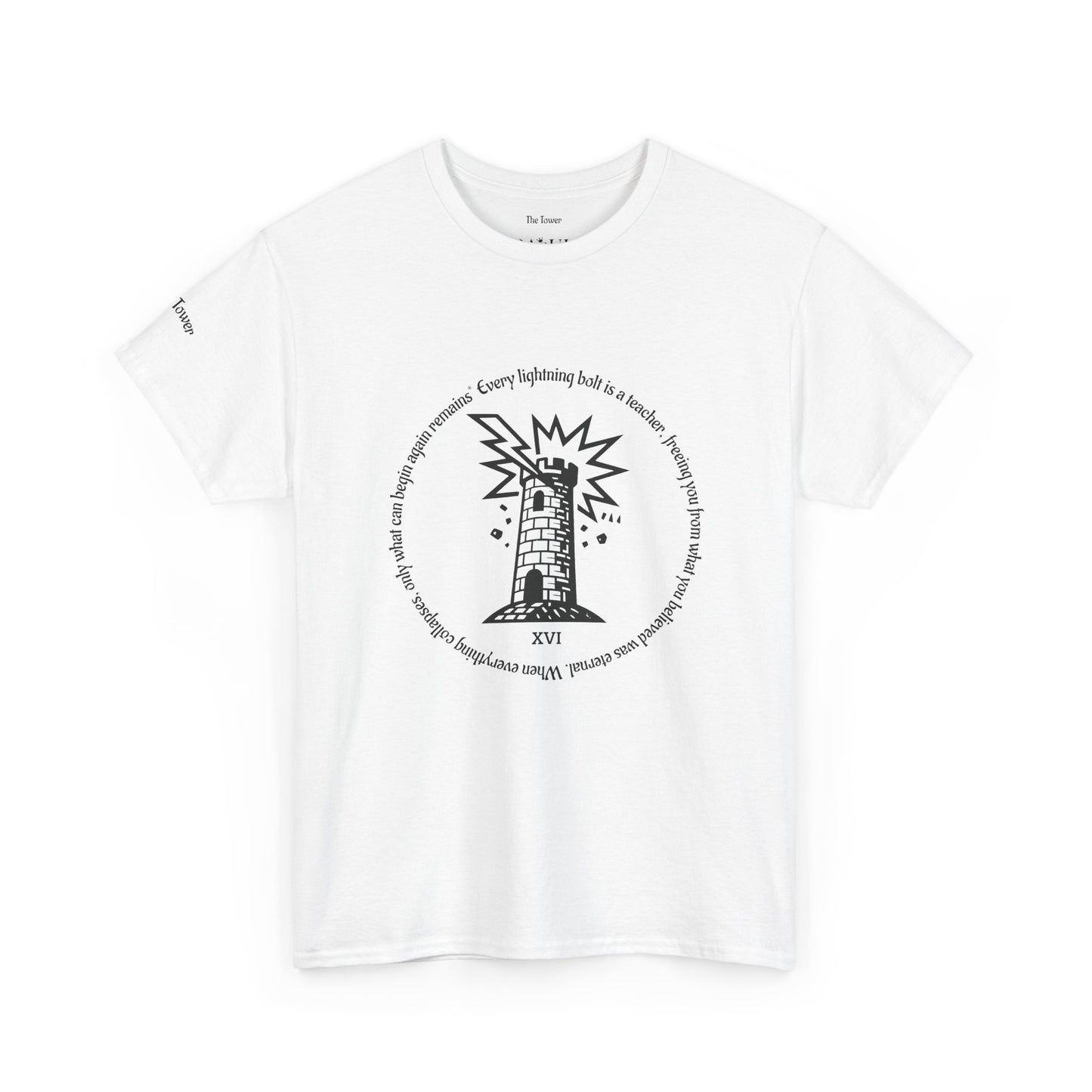 The Tower - ArcanaPop T-Shirt – Where Tarot Magic Meets Pop Art