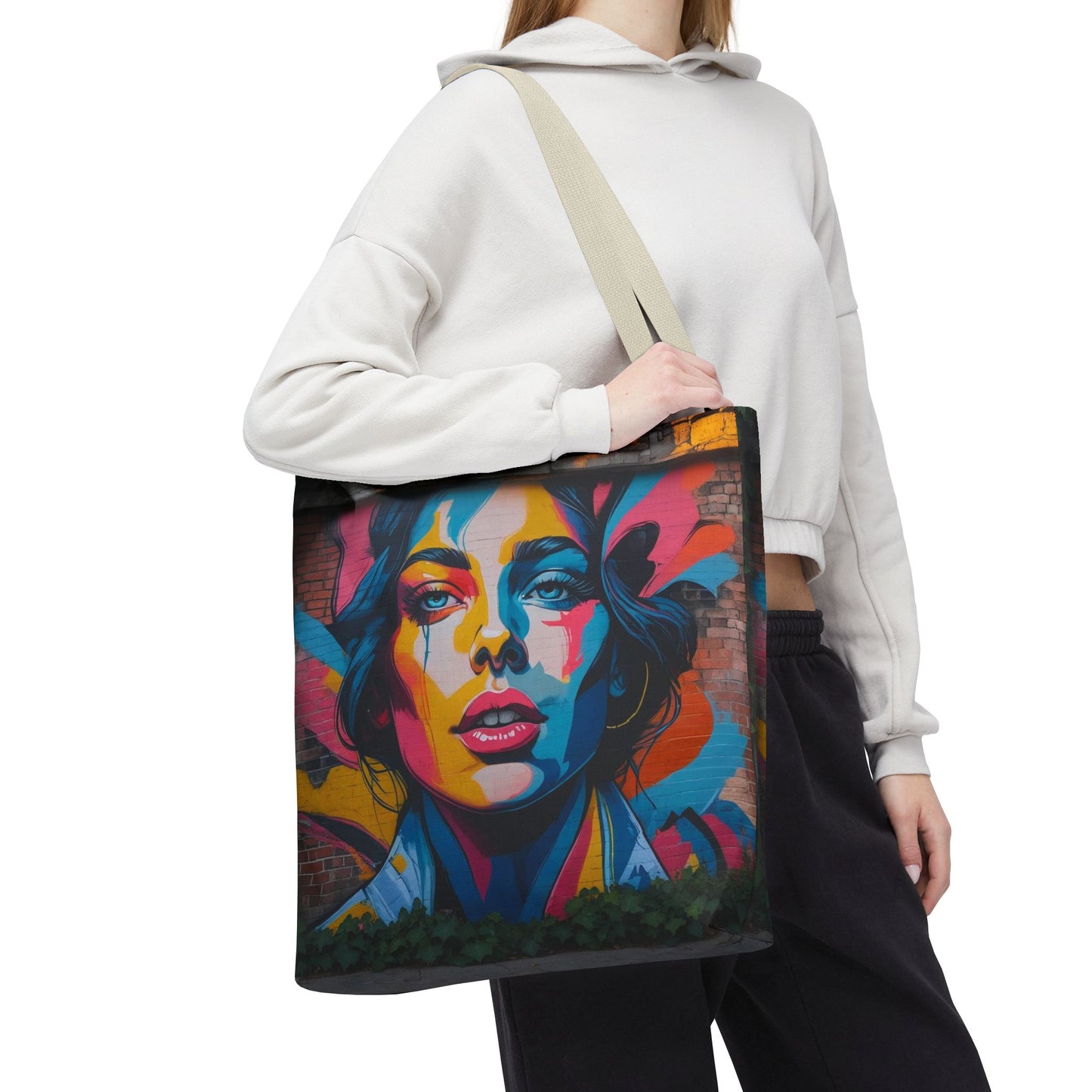 Artistic Surge - Eco-Friendly Canvas Tote Bag - WOMAN'S FACE