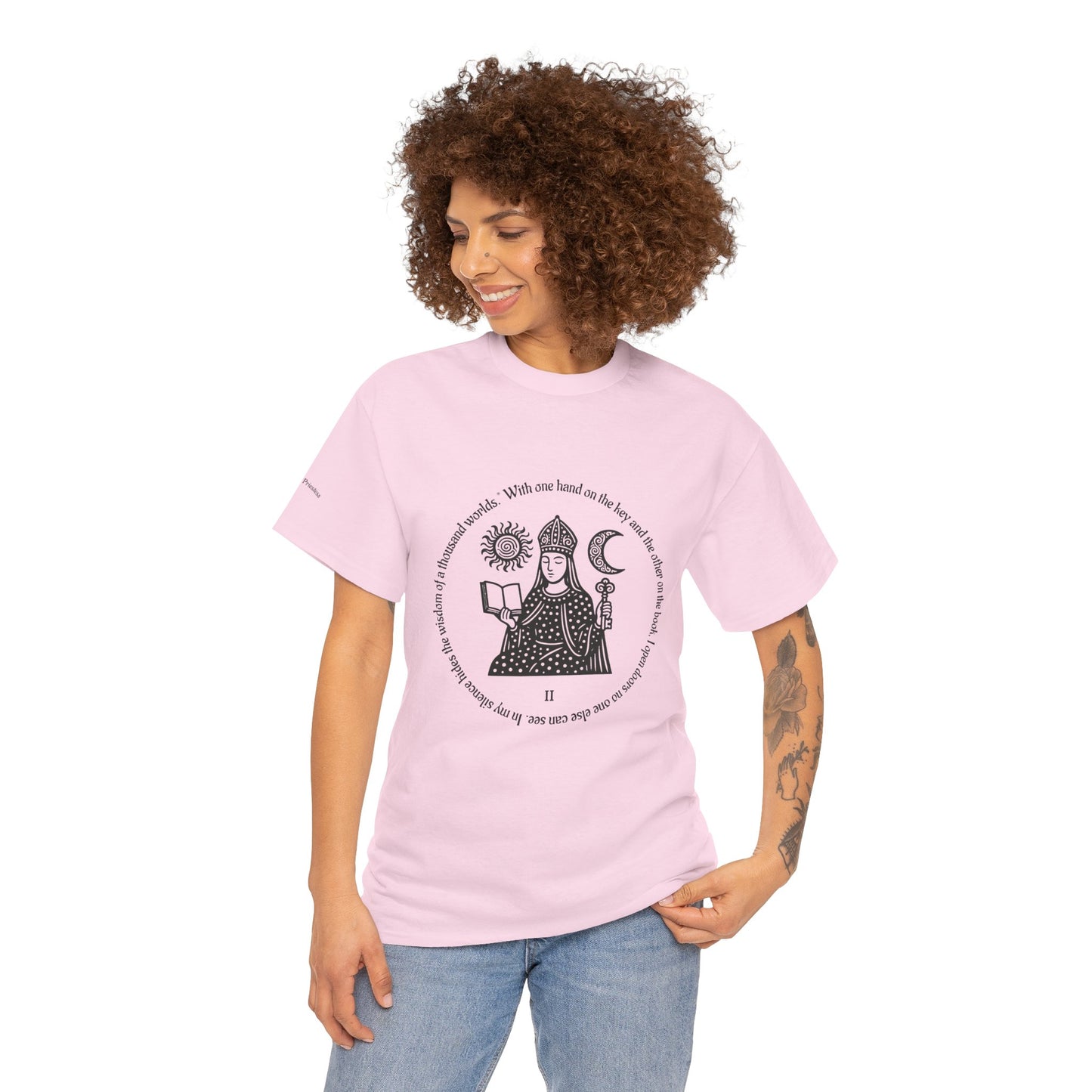 The High Priestess - ArcanaPop T-Shirt – Where Tarot Magic Meets Pop Art
