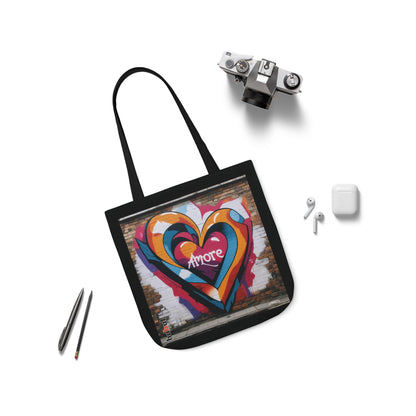 Artistic Surge - Eco-Friendly Canvas Tote Bag - HEART