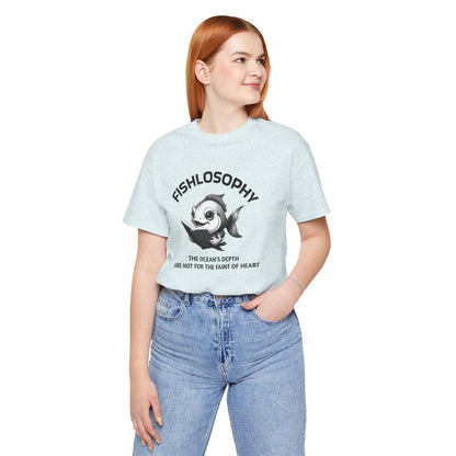 Fishlosophy Unisex Jersey Short Sleeve Tee –  The Ocean' depth is not for the faint of heart
