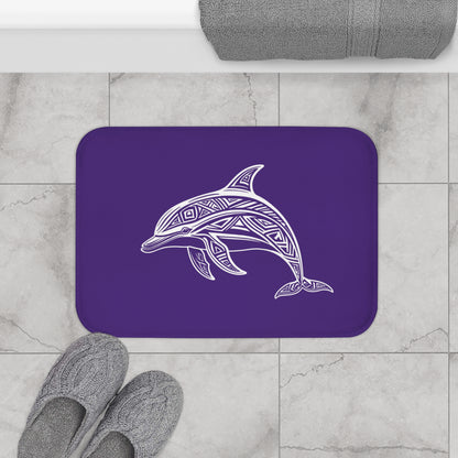 Tribal Bath Mat. Ocean Energy, Tribal Style