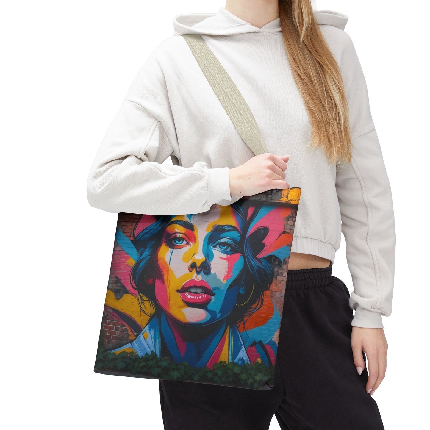 Artistic Surge - Eco-Friendly Canvas Tote Bag - WOMAN'S FACE