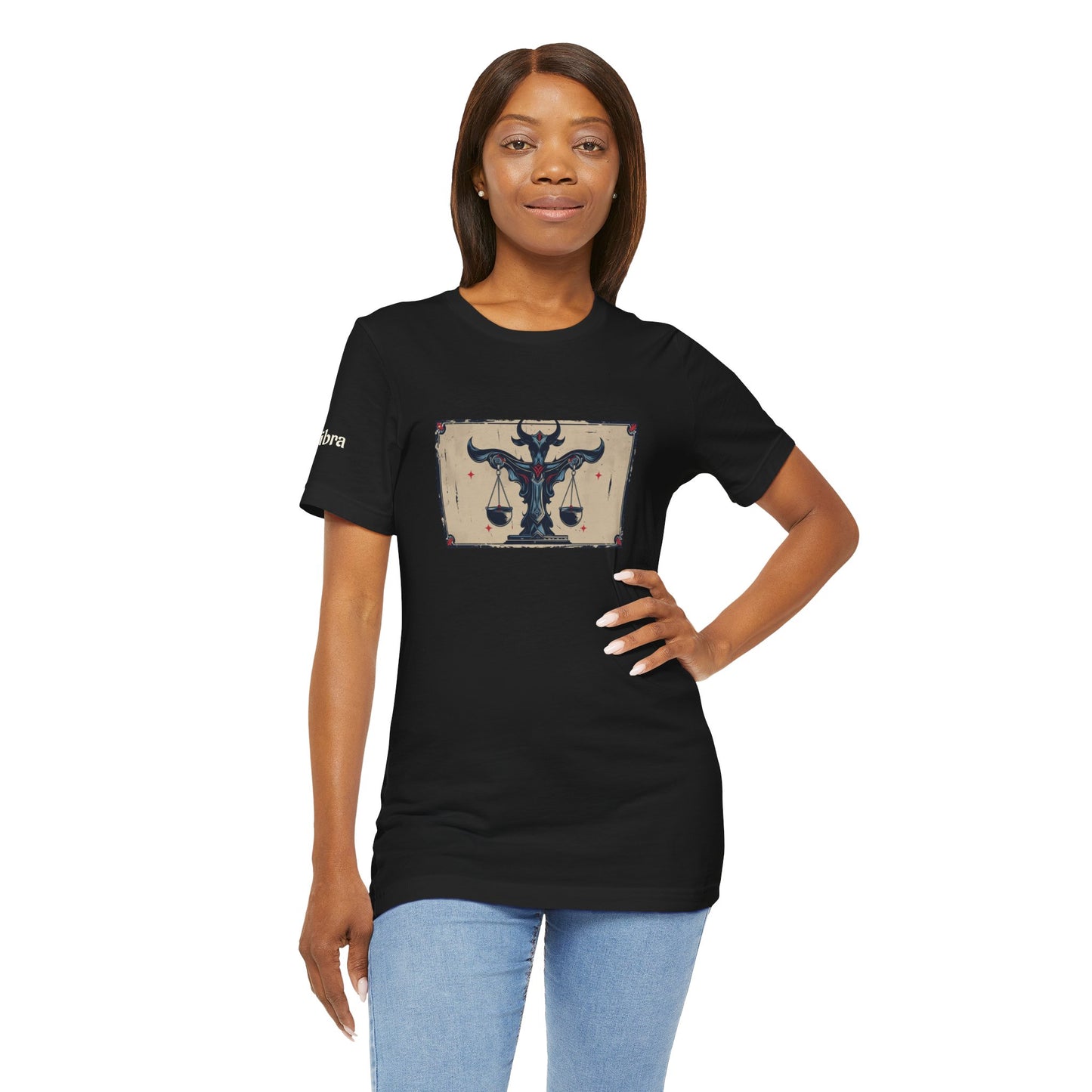 Libra - Gothic Zodiac T-Shirt. Zodiac in the Shadows
