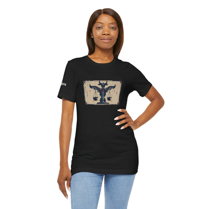 Libra - Gothic Zodiac T-Shirt. Zodiac in the Shadows