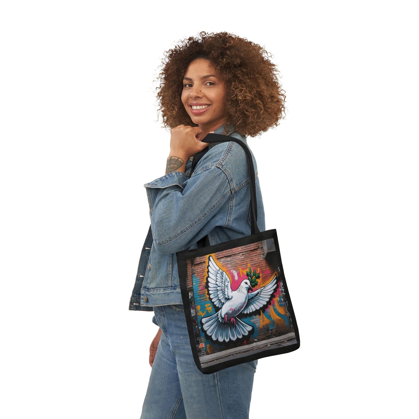 Artistic Surge - Eco-Friendly Canvas Tote Bag - PEACE