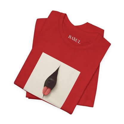 DOGART Unisex Jersey Dog T-Shirt - FONTANA - Iconic Painting Reimagined with Dogs