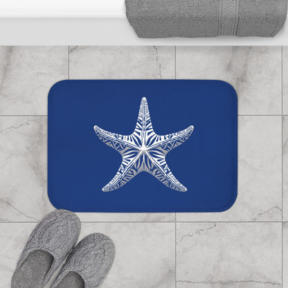 Tribal Bath Mat. Ocean Energy, Tribal Style