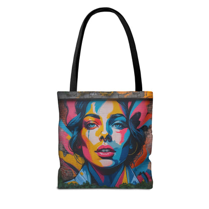 Artistic Surge - Eco-Friendly Canvas Tote Bag - WOMAN'S FACE