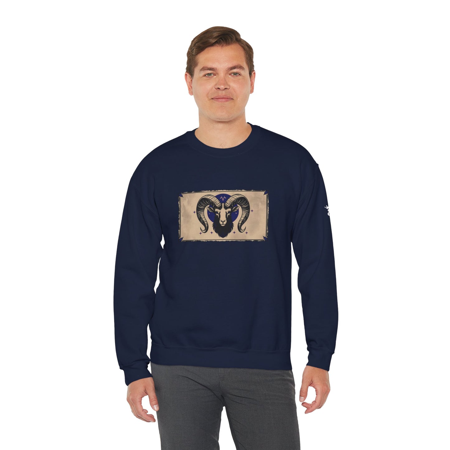 Aries - Gothic Zodiac Blue Sweatshirt