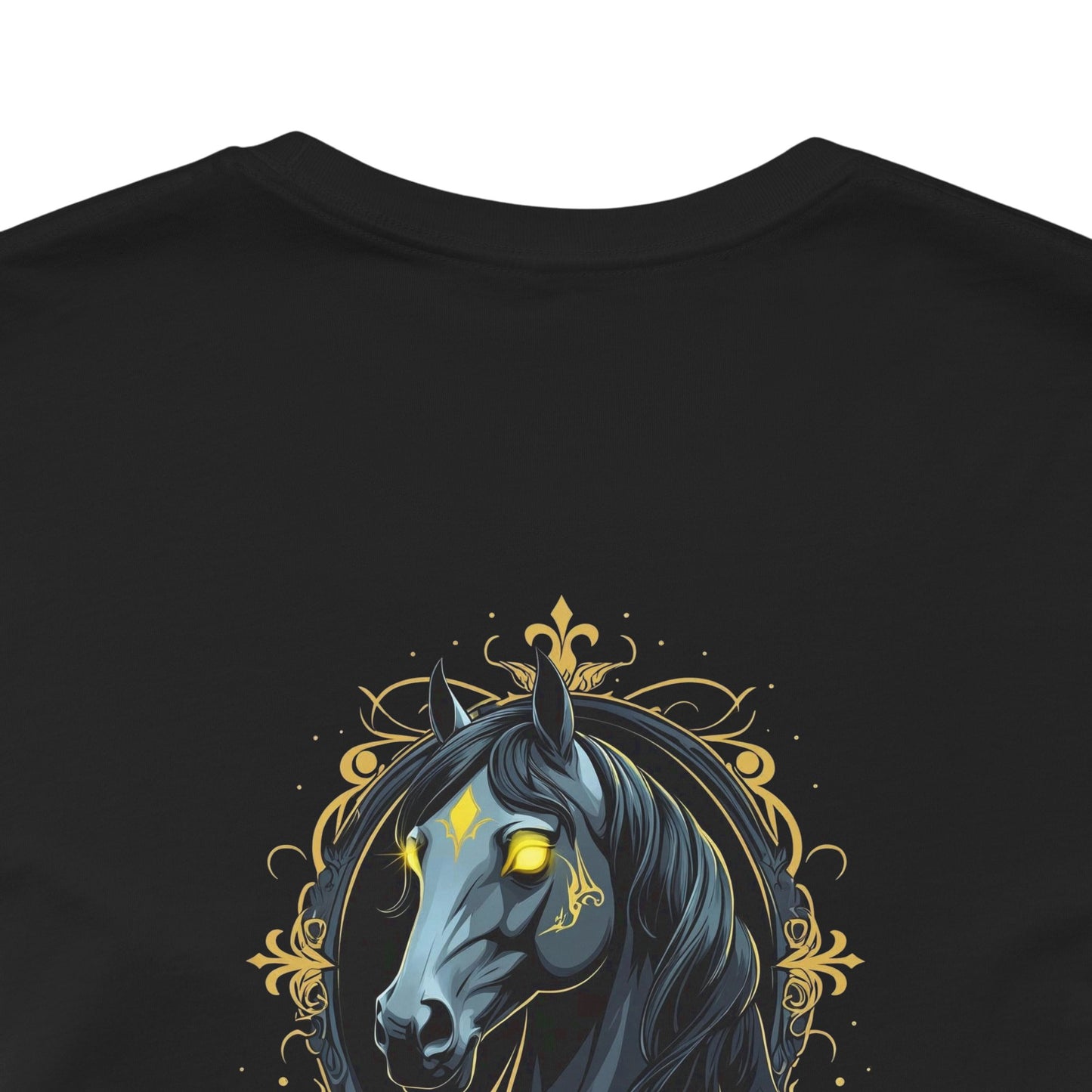 Horse – Bound to nothing - Magic Animals T-Shirt Black Only (graphic on the back)
