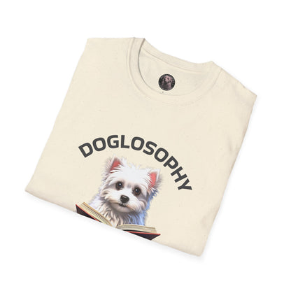 Doglosophy  Unisex Softstyle T-Shirt - "Happiness is a Warm Sunbeam" Design
