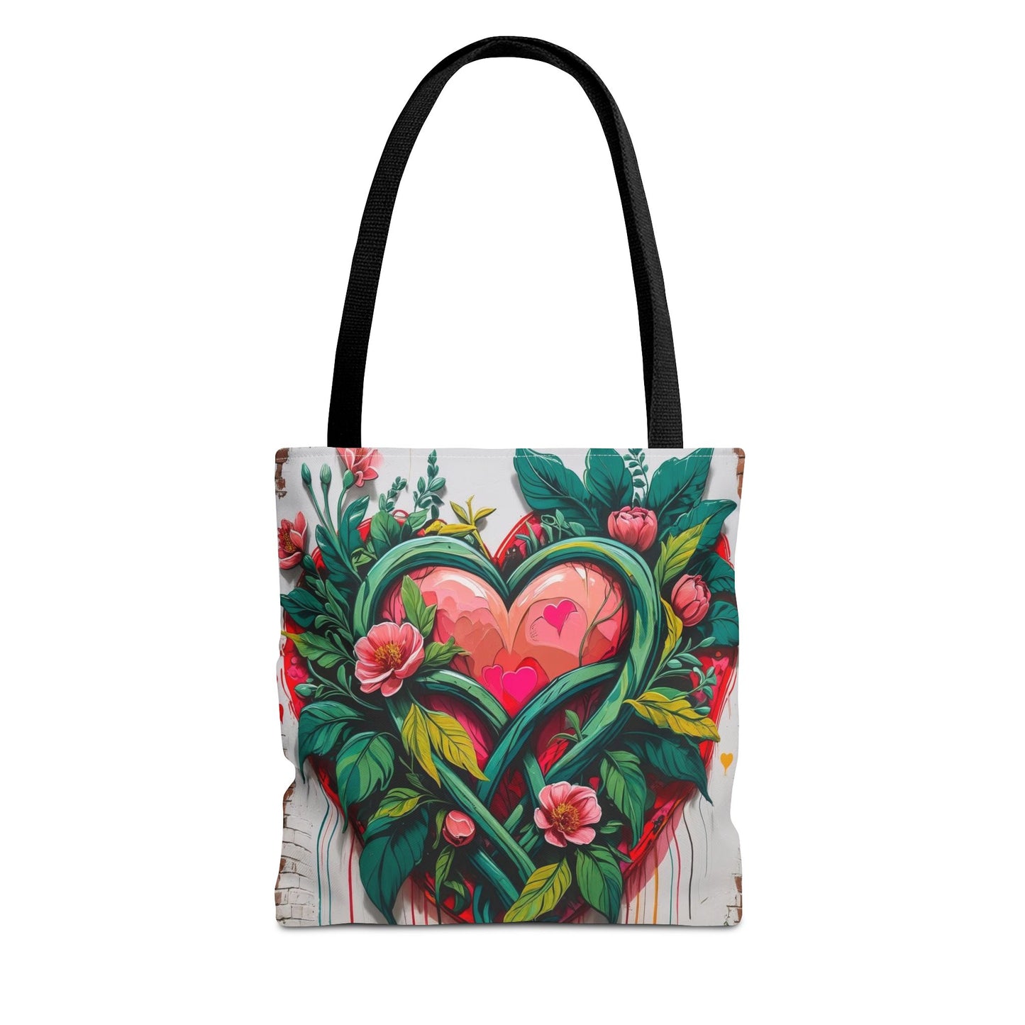 Artistic Surge - Eco-Friendly Canvas Tote Bag - HEARTS OF LOVE