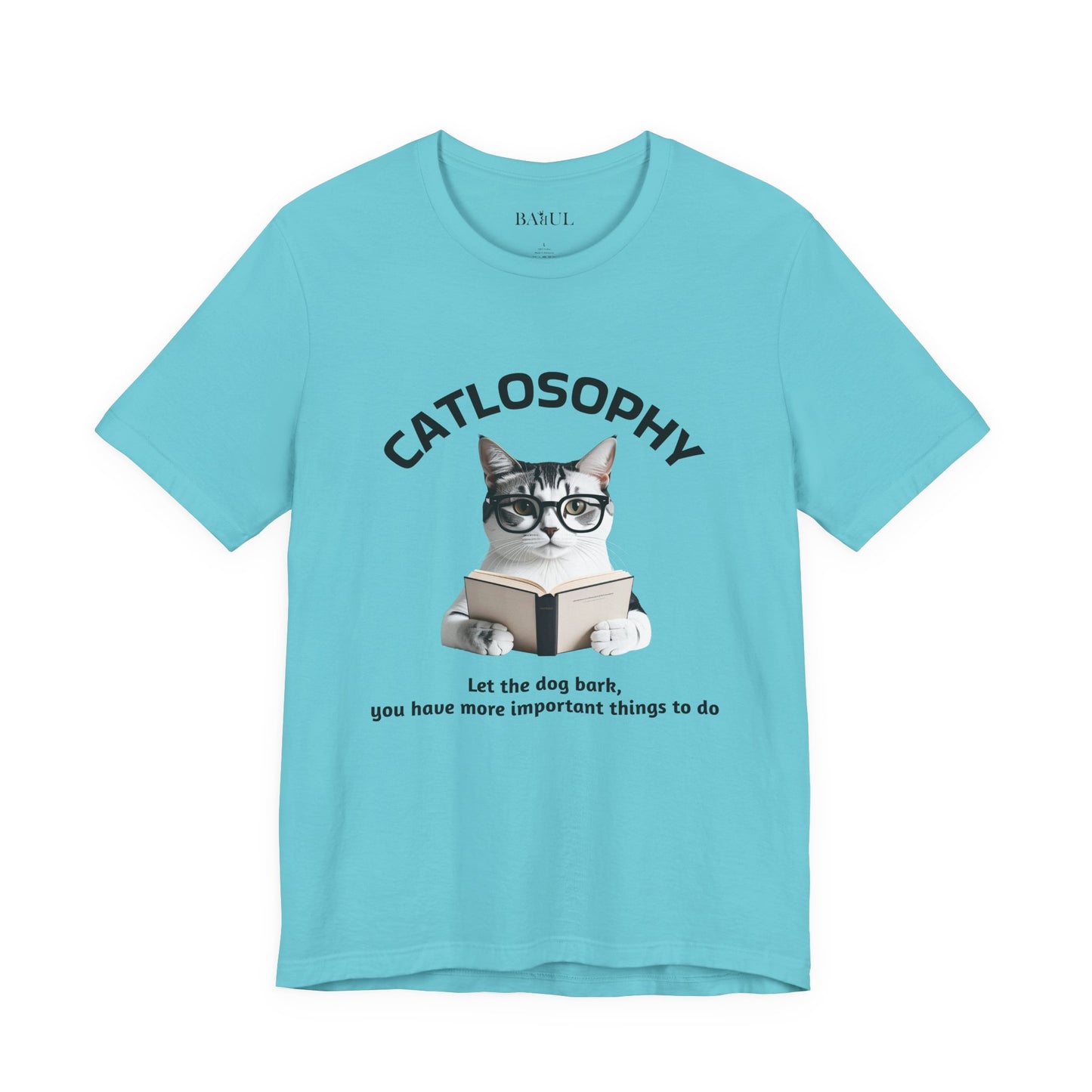 Catlosophy Unisex Jersey Short Sleeve Tee –  "Let the dog bark" Design
