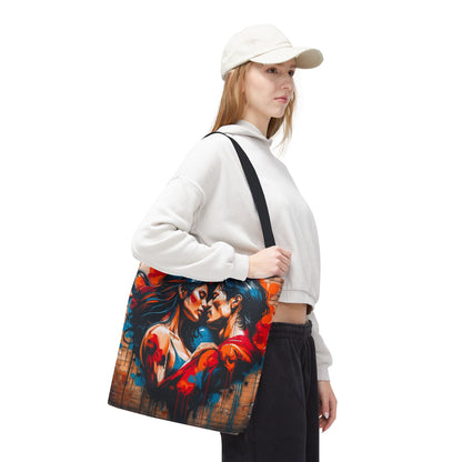 Artistic Surge - Eco-Friendly Canvas Tote Bag - LOVERS