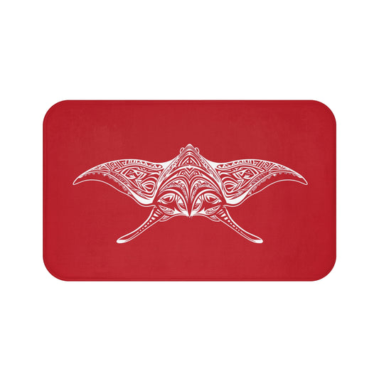 Tribal Bath Mat. Ocean Energy, Tribal Style