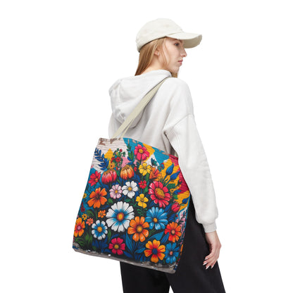 Artistic Surge - Eco-Friendly Canvas Tote Bag - FLOWERS