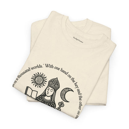 The High Priestess - ArcanaPop T-Shirt – Where Tarot Magic Meets Pop Art