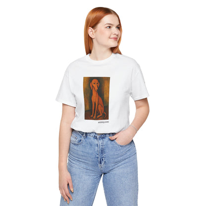 DOGART Unisex Jersey DOG T-Shirt - MODIGLIANI - Iconic Painting Reimagined with Dogs