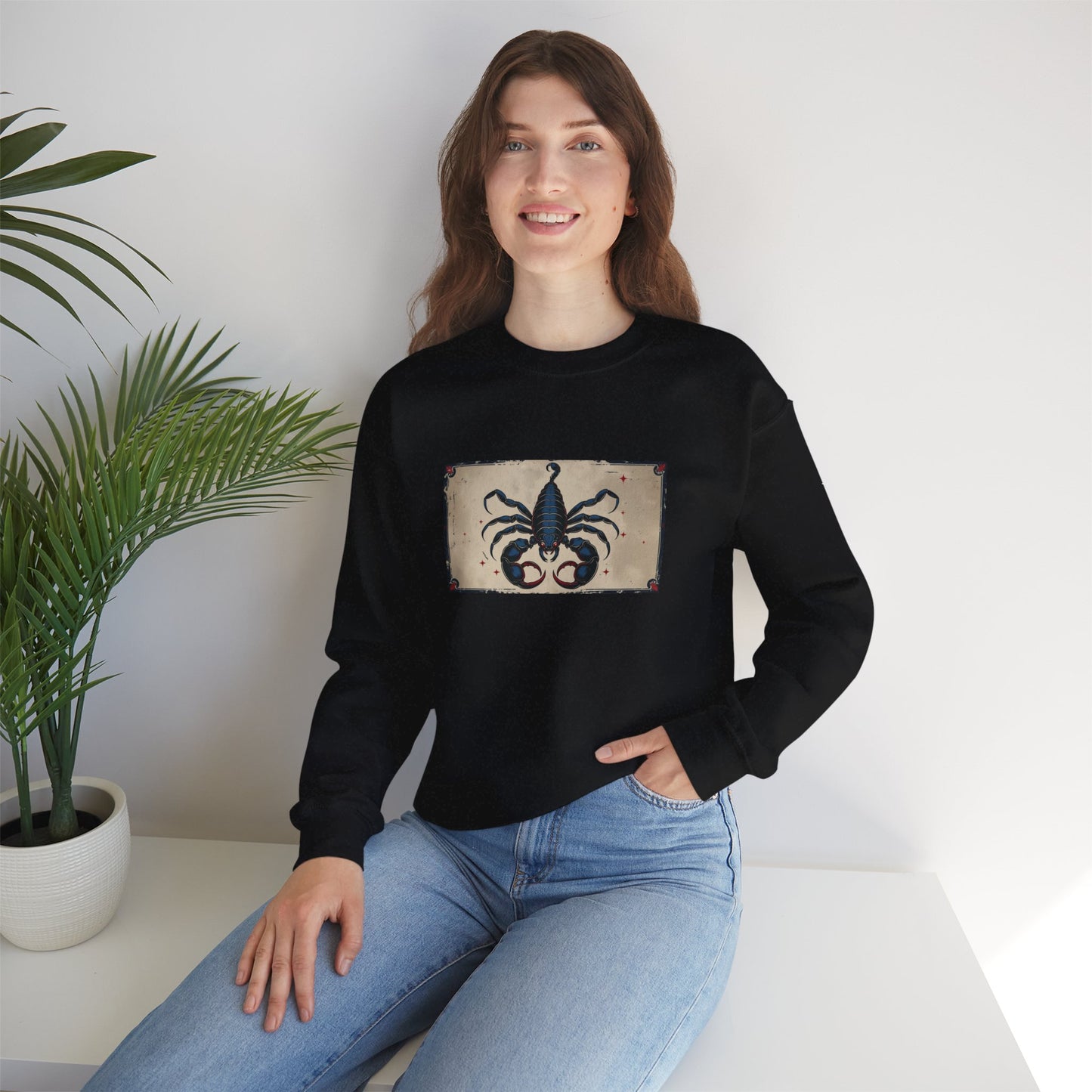 Scorpio - Gothic Zodiac Blue Sweatshirt