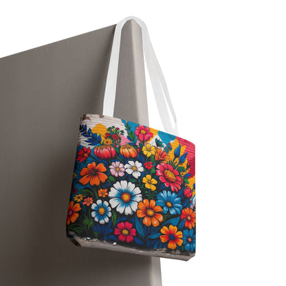 Artistic Surge - Eco-Friendly Canvas Tote Bag - FLOWERS