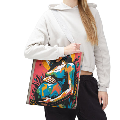 Artistic Surge - Eco-Friendly Canvas Tote Bag - MATERNITY